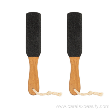 callus remover wooden foot file with long handle